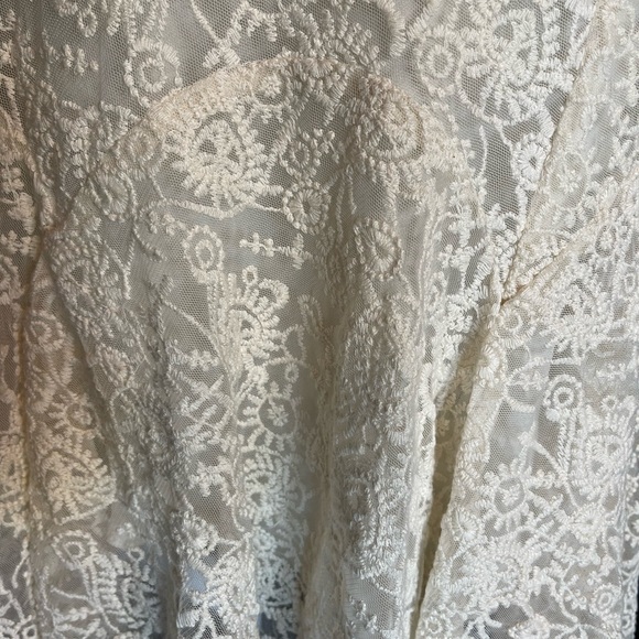 Ralph Lauren Lauren Cream Lace Skirt - Picture 5 of 8